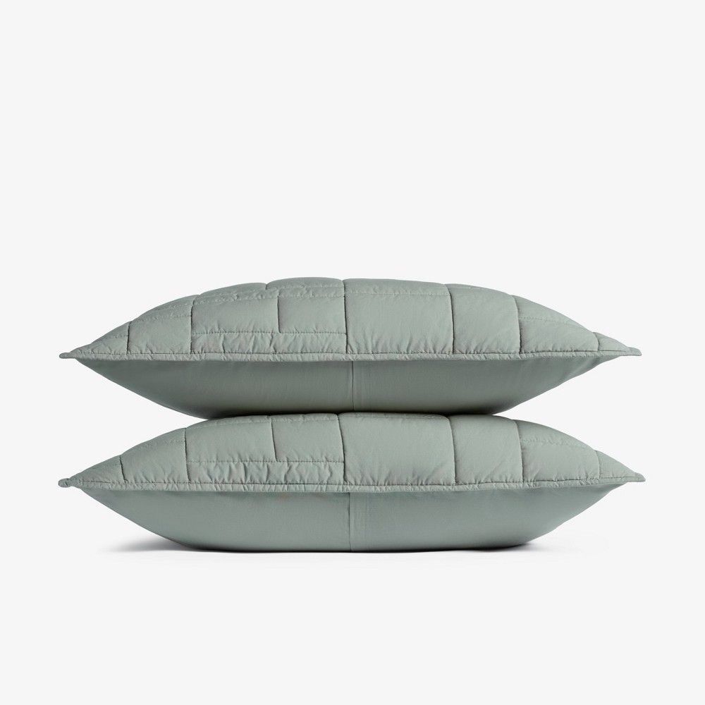 Parachute for Target Cozy Block Quilted Sham Set Jade 20x26 Standard